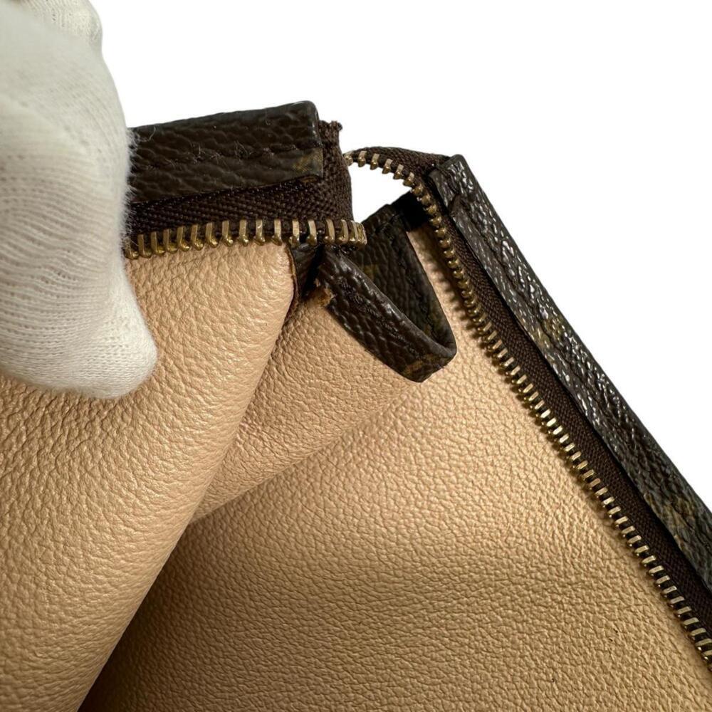 LOUIS VUITTON Brown Monogram Canvas Pochette Pouch - Picture 13 of 14